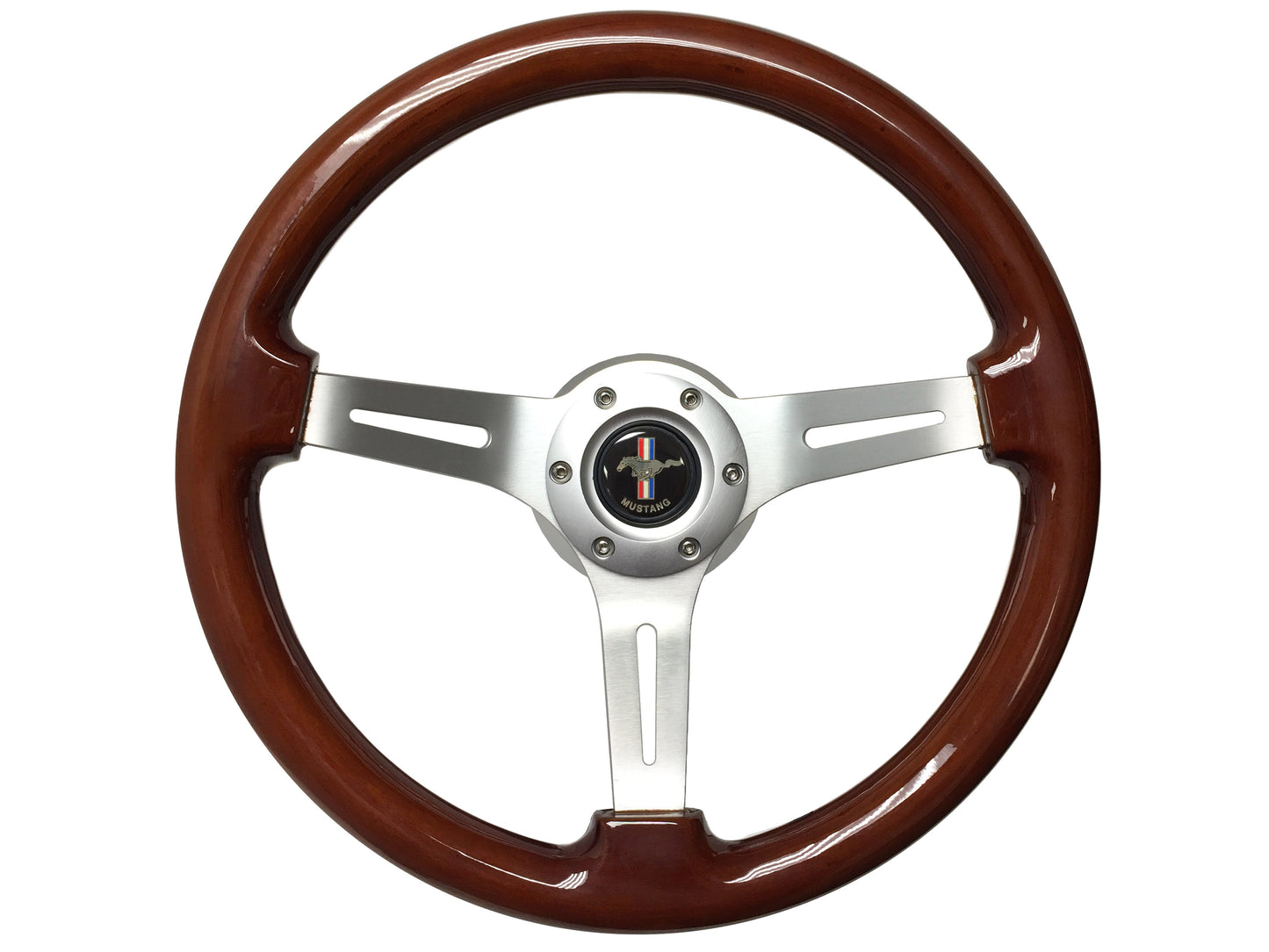 1964.5 Ford Mustang Steering Wheel Kit | Mahogany Wood