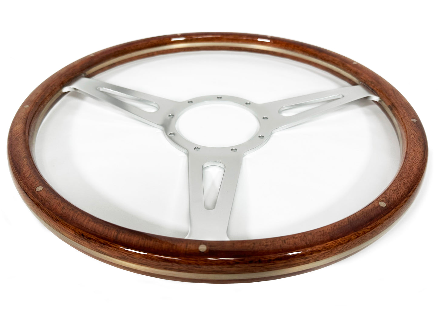 Volkswagen 9-Bolt Steering Wheel Castle Kit | Walnut Wood / Billet Aluminum