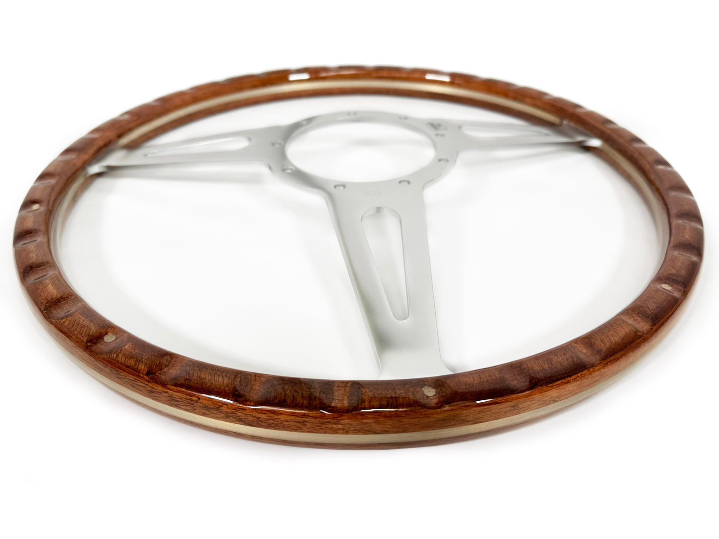 Volkswagen 9-Bolt Steering Wheel Castle Kit | Walnut Wood / Billet Aluminum