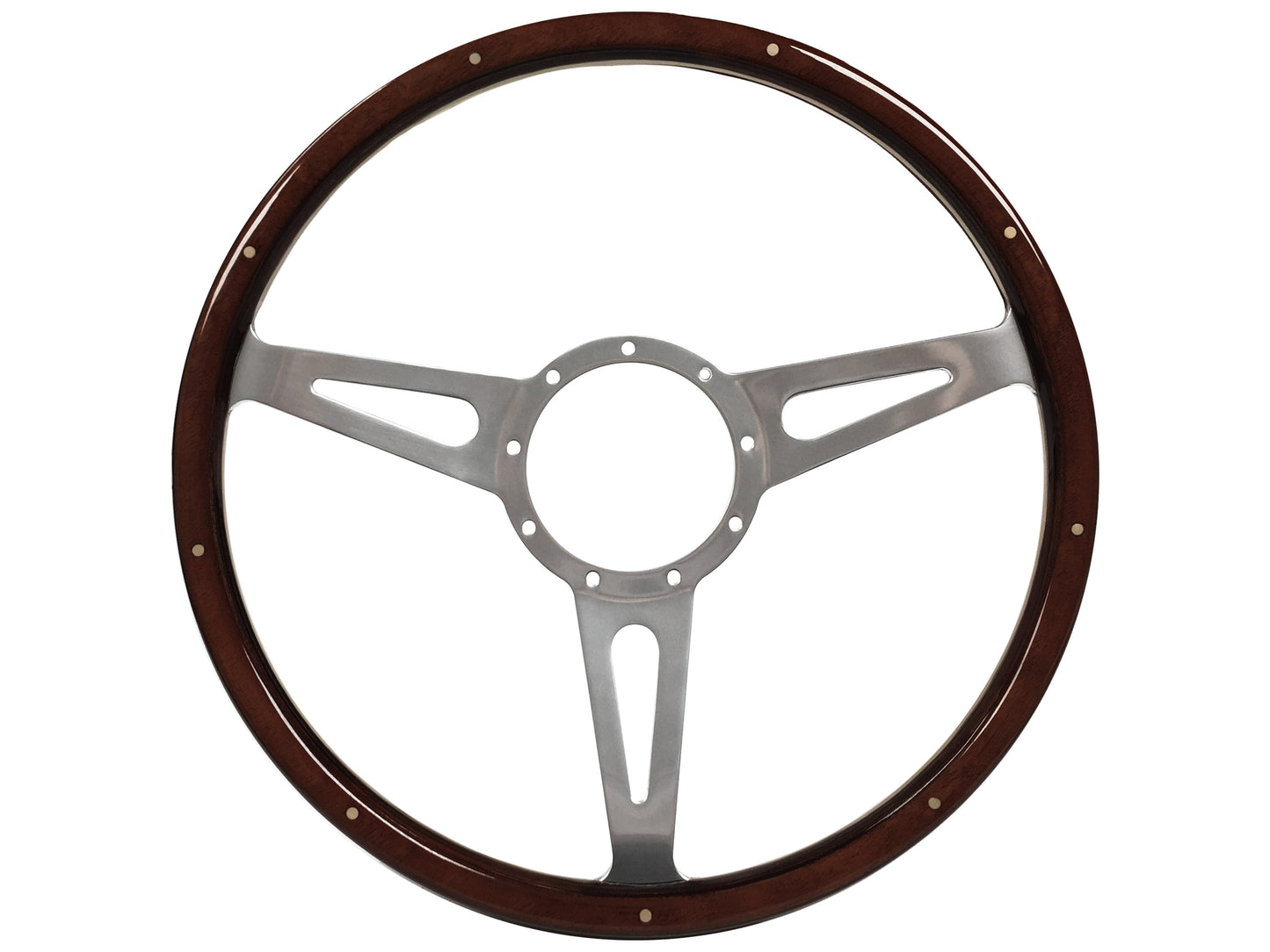 Volkswagen 9-Bolt Steering Wheel Castle Kit | Espresso Stained Wood / Premium Billet (Copy)