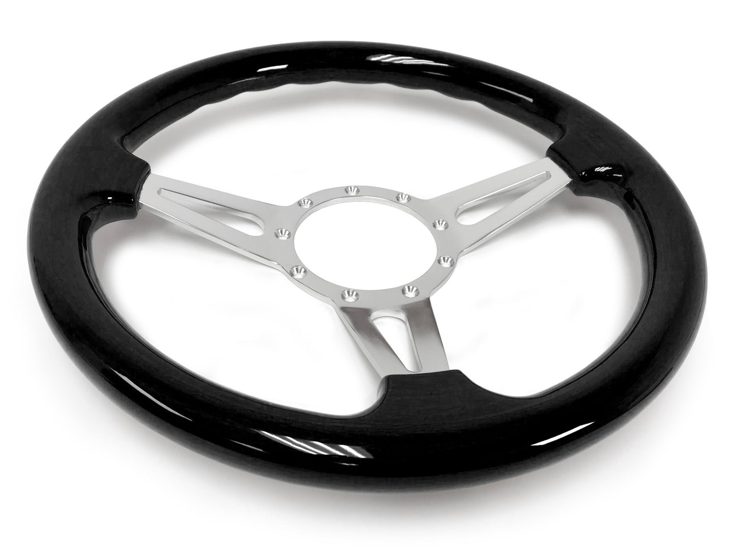 1965-69 Ford Falcon Steering Wheel Kit | Black Ash Wood | ST3077