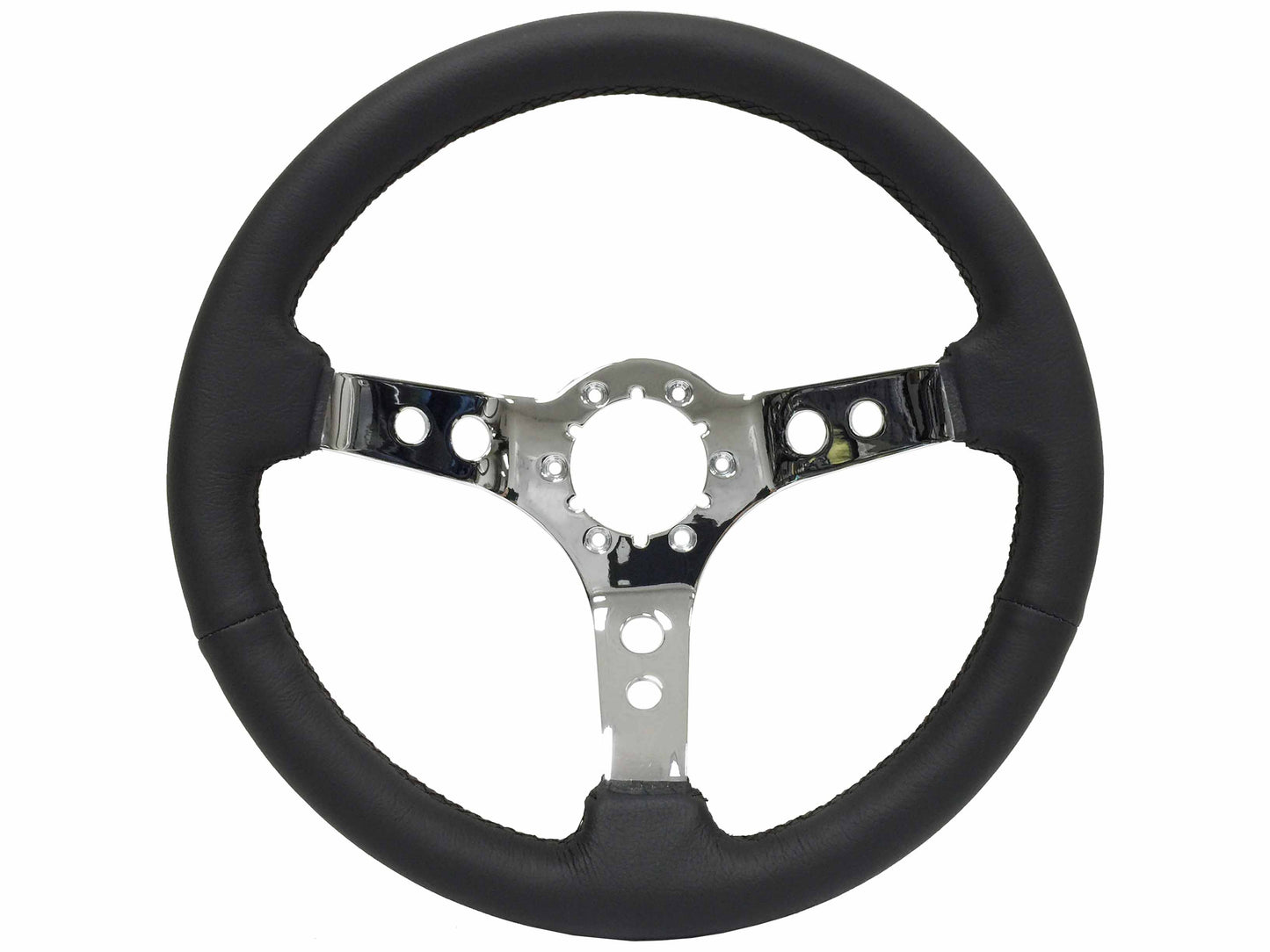 1969-89 Buick Telescopic Steering Wheel Kit | Black Leather | ST3095