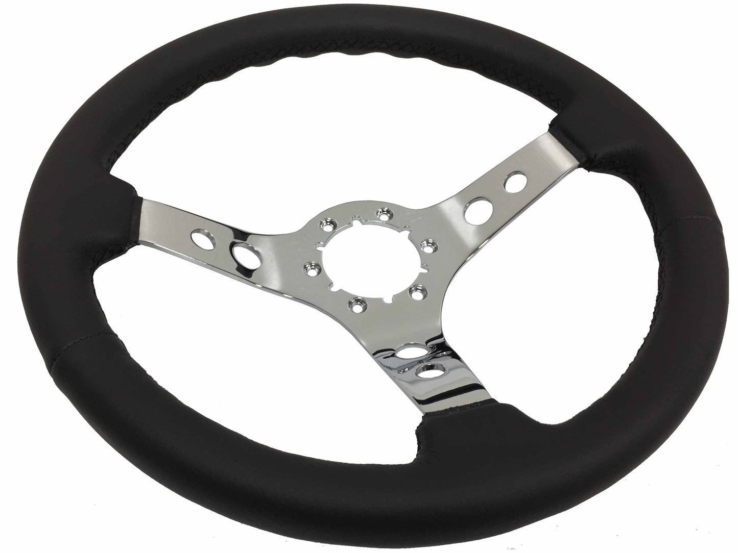 1969-89 Buick Telescopic Steering Wheel Kit | Black Leather | ST3095