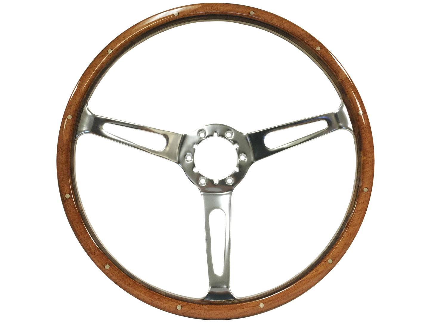 Volkswagen 6-Bolt Steering Wheel Castle Kit | Walnut Wood / Billet Aluminum