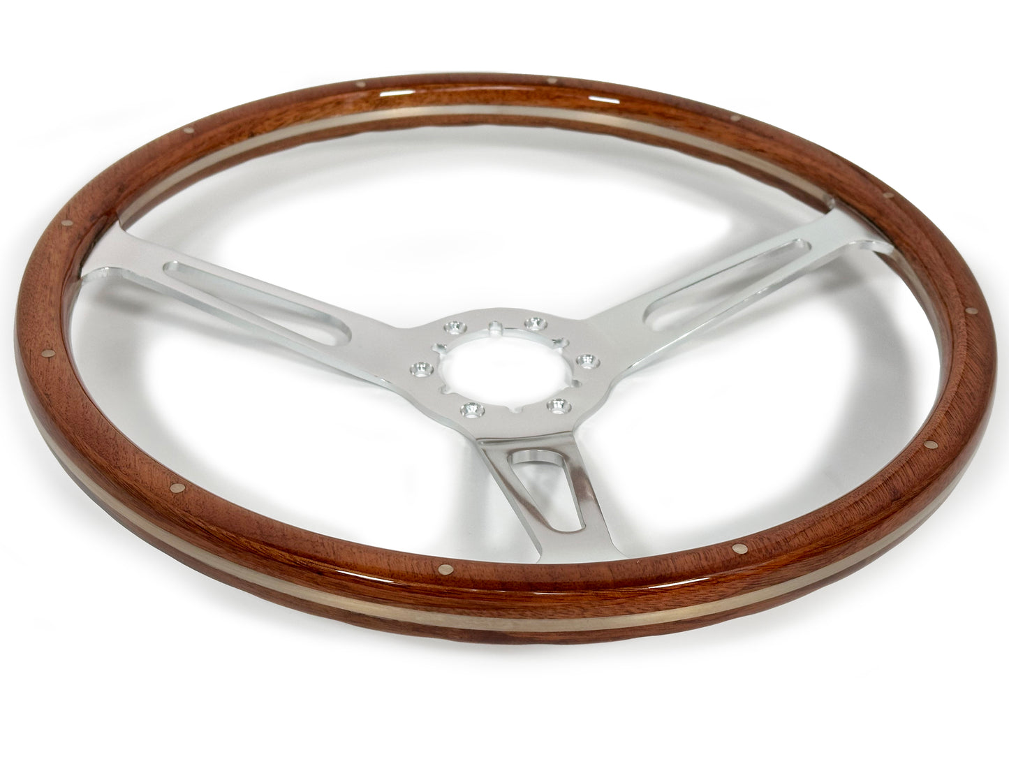 Volkswagen 6-Bolt Steering Wheel Castle Kit | Walnut Wood / Billet Aluminum