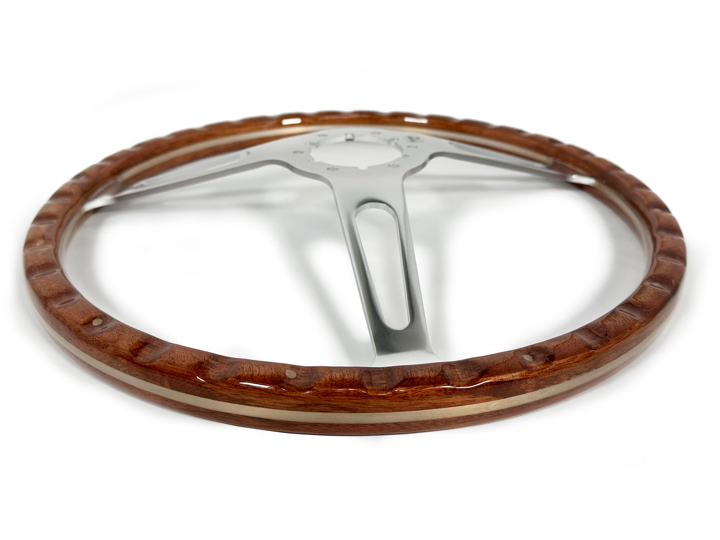 Volkswagen 6-Bolt Steering Wheel Castle Kit | Walnut Wood / Billet Aluminum