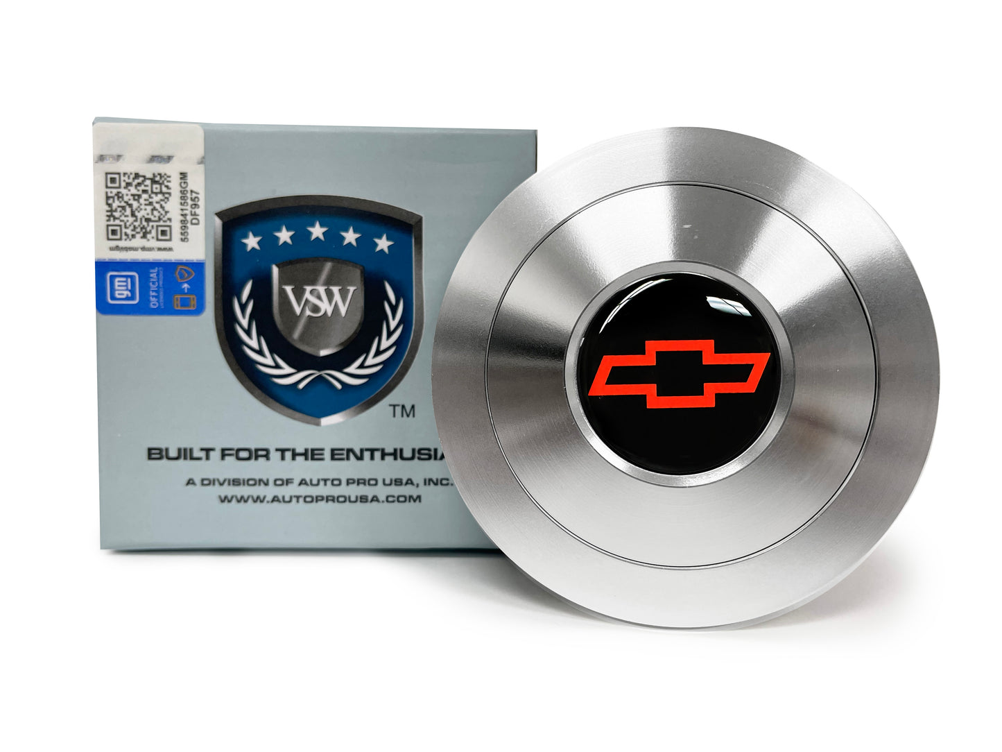 VSW S9 | Chevy Red Bow Tie Emblem | Premium Horn Button | STE1008-21