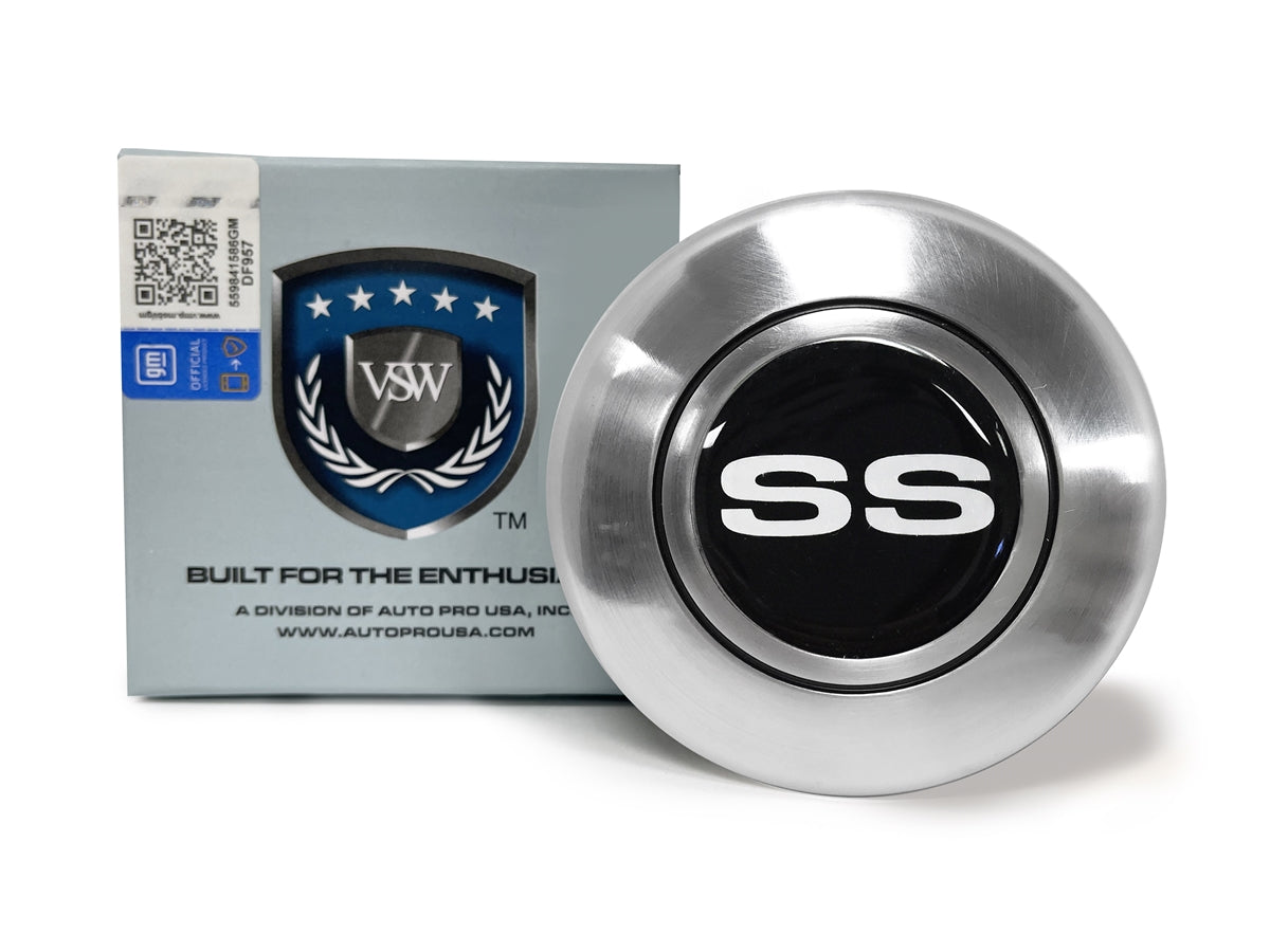 VSW Retro Series | Chevy Silver SS | Silver Horn Cap | STE1007-19s
