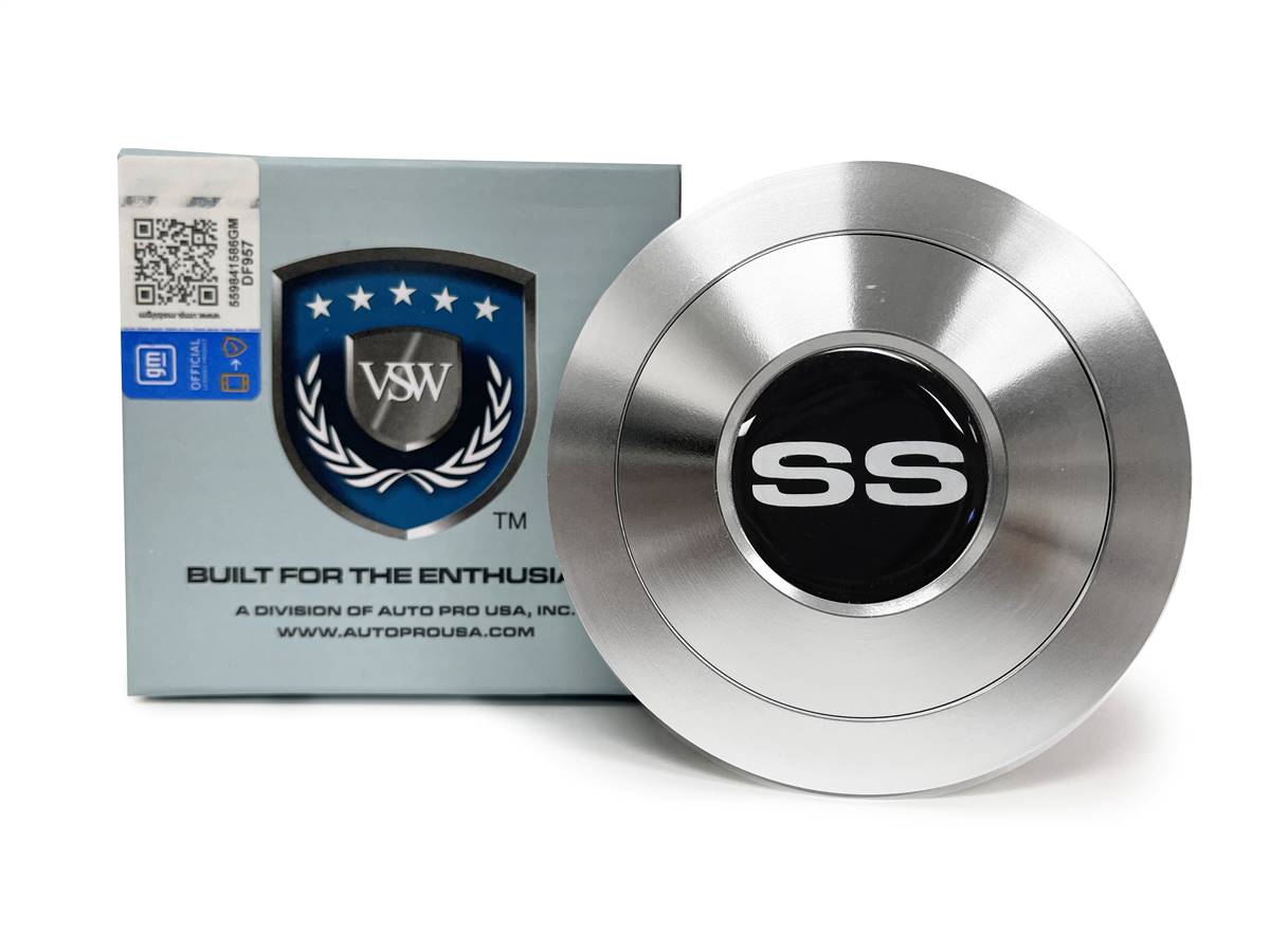 VSW S9 | Silver Chevy SS Emblem | Premium Horn Button | STE1007-21S