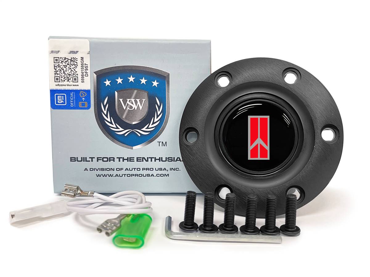 VSW S6 | Oldsmobile Rocket II Emblem, 1981-96 | Black Horn Button | STE1012BLK