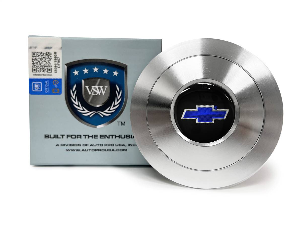 VSW S9 | Blue Chevy Bow Tie Emblem | Premium Horn Button | STE1015-21
