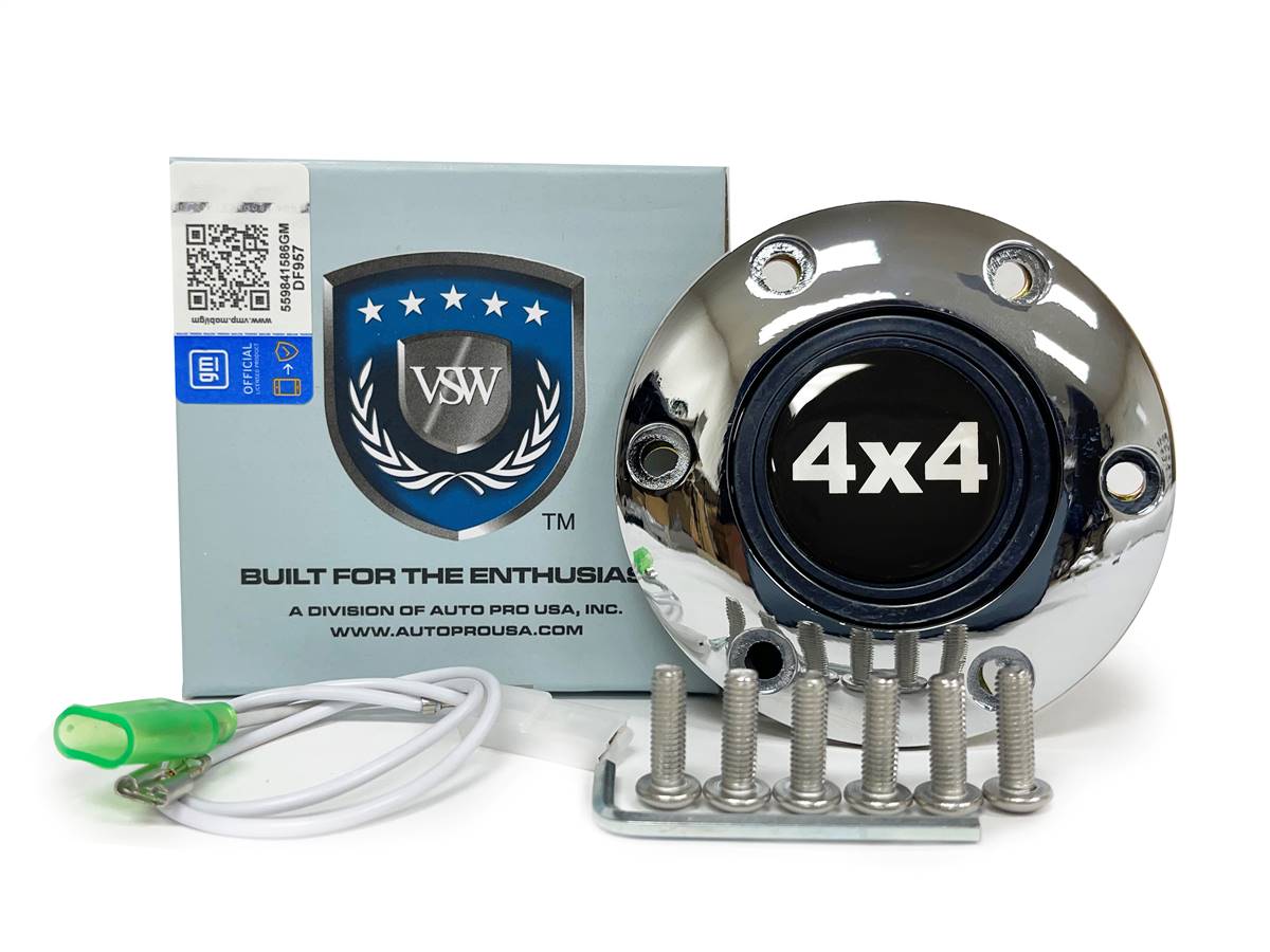 VSW S6 | 4x4 Emblem | Chrome Horn Button | STE1017CHR