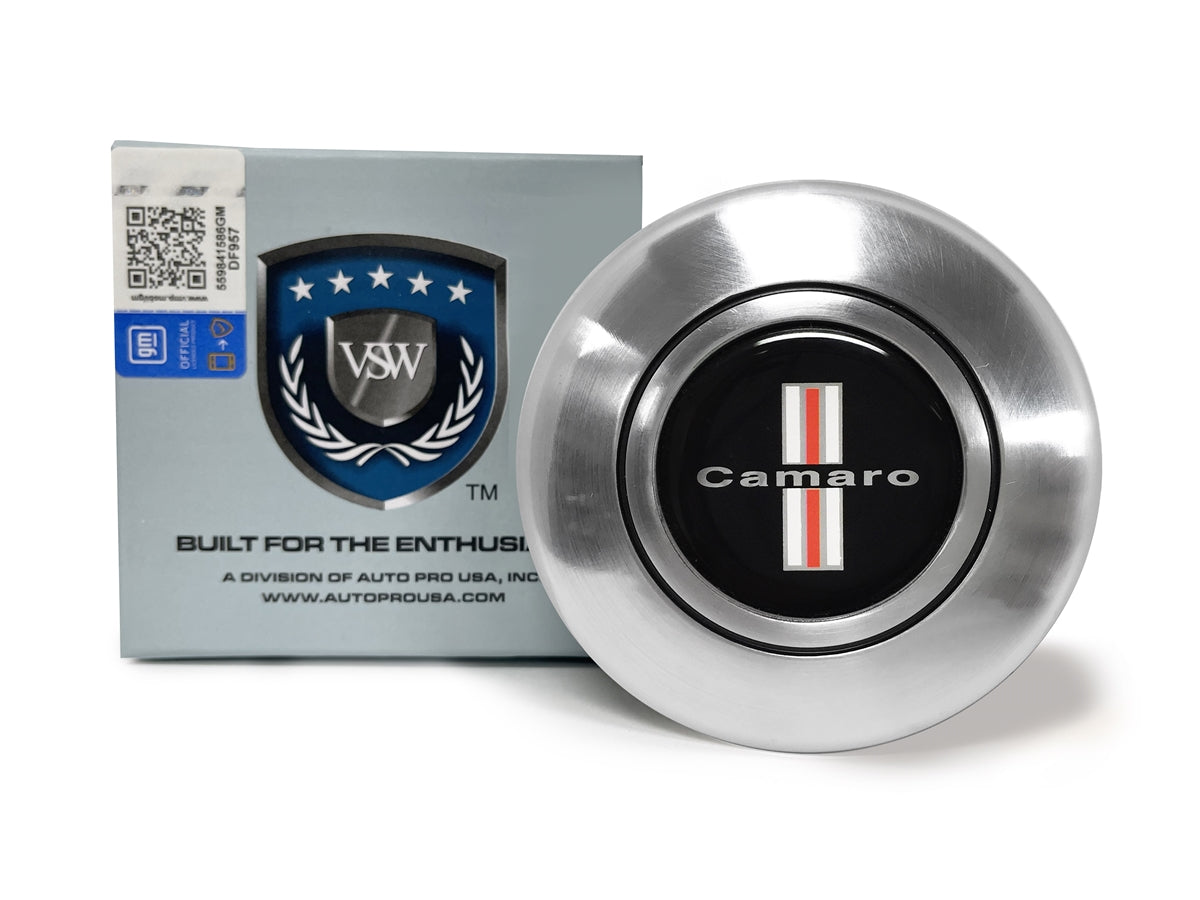 VSW Retro Series | Camaro Tri-Bar | Silver Horn Cap | STE1024-19S