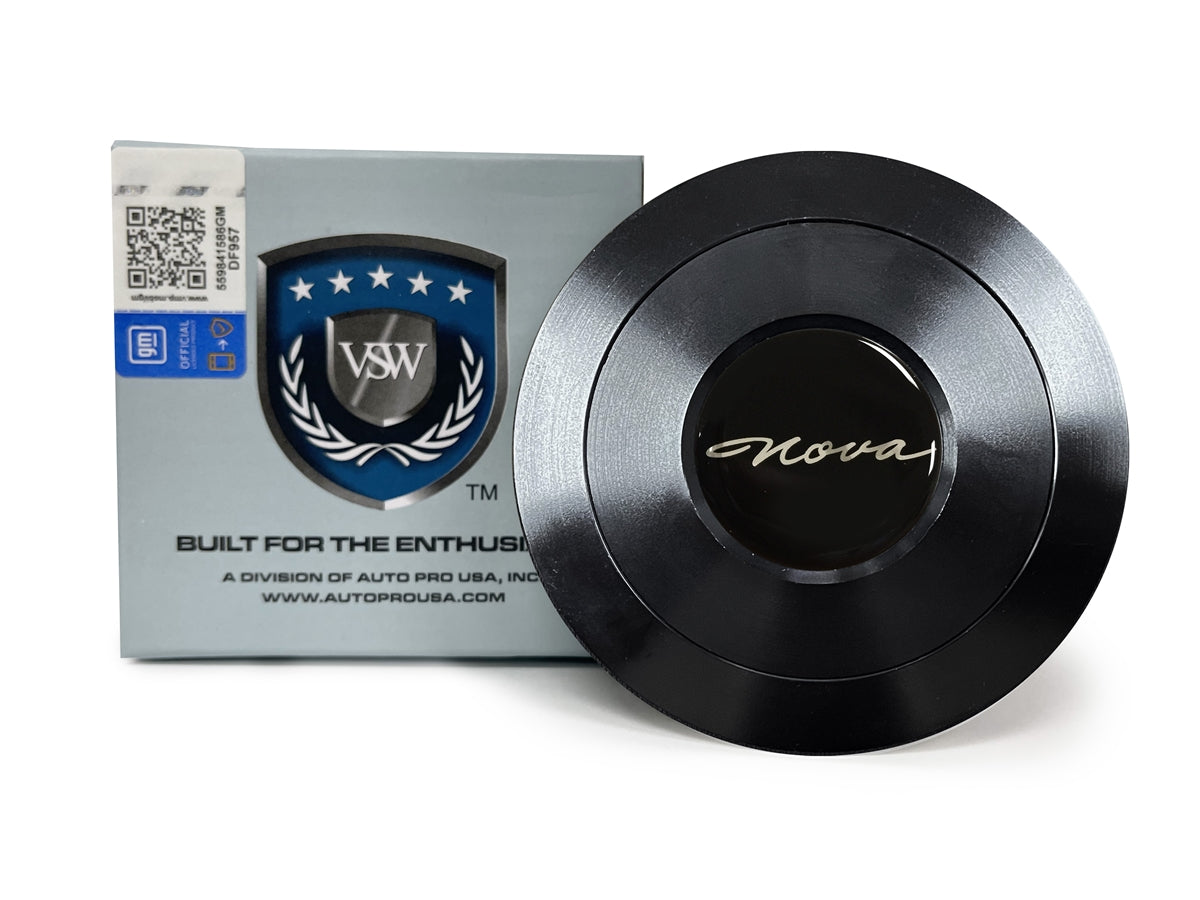 VSW S9 | Nova Emblem, 1965 | Black Billet Horn Button | STE1033-21B