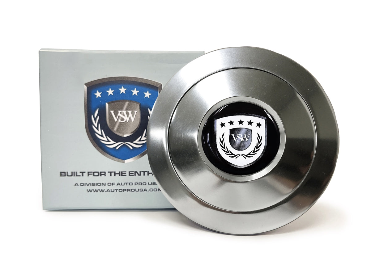 VSW S9 | White VSW Emblem | Premium Horn Button | STEVSWWTE-21