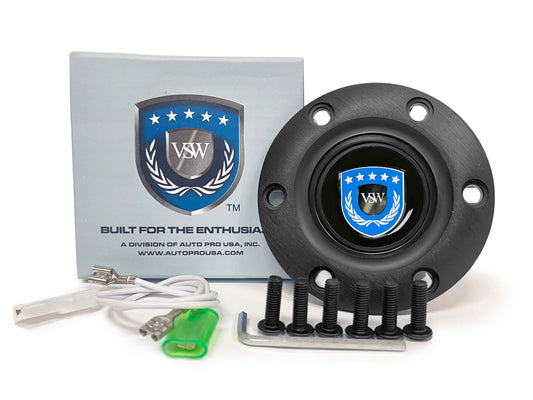 VSW S6 | Blue VSW Emblem | Black Horn Button | STEVSWBLU-BLK