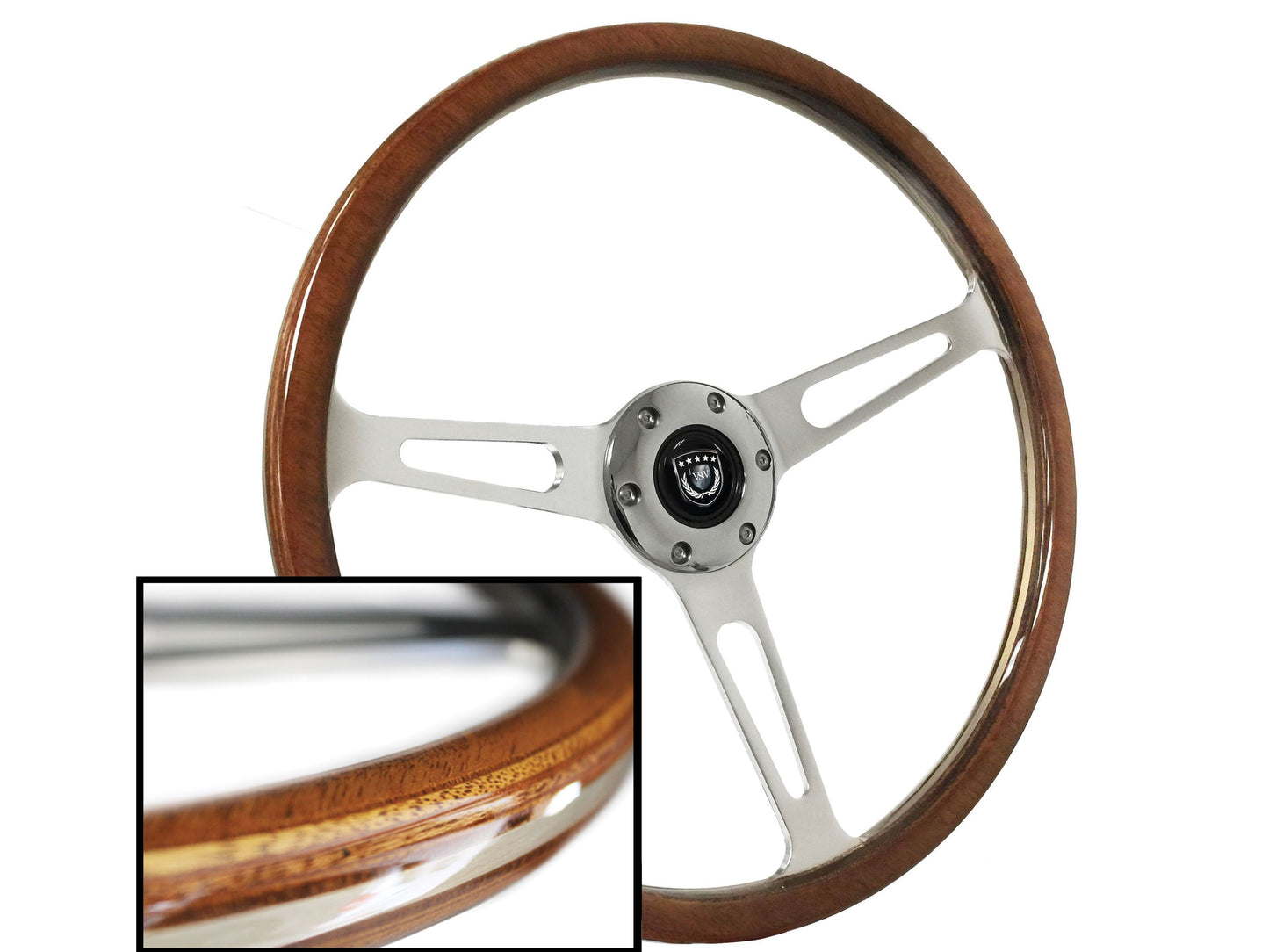 VSW S6 Steering Wheel | Deluxe Walnut Wood | ST3554