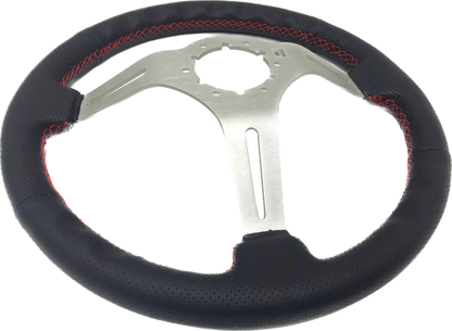 1997+ Volkswagen Jetta Steering Wheel Kit | Perforated Leather | ST3587BLK-RED