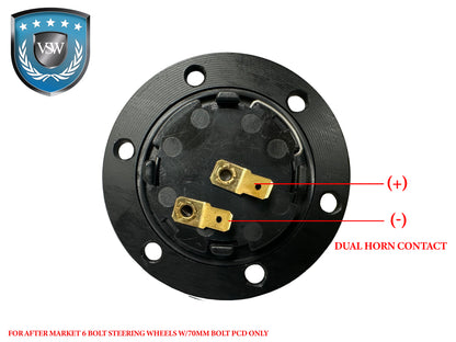 VSW S6 | Castle Emblem | Chrome Horn Button | STE1041CHR