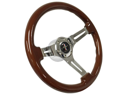 1964.5 Ford Mustang Steering Wheel Kit | Mahogany Wood