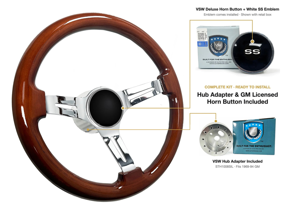 ST3011 kit - Deluxe button, White SS emblem