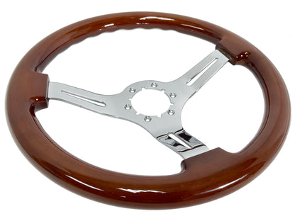 1964.5 Ford Mustang Steering Wheel Kit | Mahogany Wood