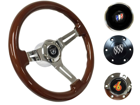 1967-68 Buick Steering Wheel Kit | Mahogany Wood | ST3011