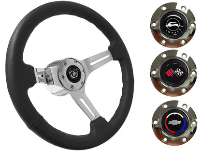 1969-85 Impala Steering Wheel Kit | Black Leather | ST3012BLK