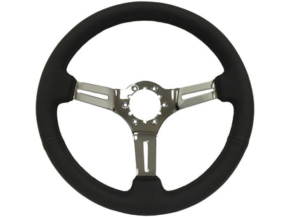 1964.5 Ford Mustang Steering Wheel Kit | Black Leather