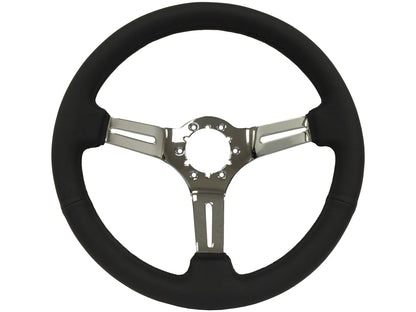 1990+ Nissan 200SX Steering Wheel Kit | Black Leather | ST3012BLK