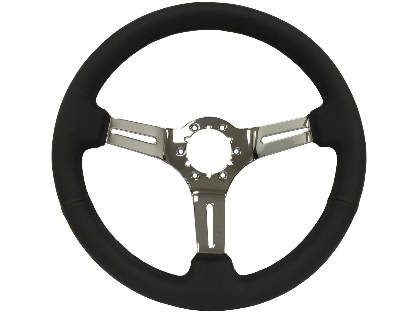 1967 Corvette Steering Wheel Kit | Black Leather | ST3012BLK