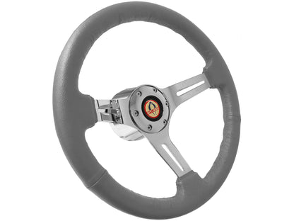 1964.5 Ford Mustang Steering Wheel Kit | Grey Leather