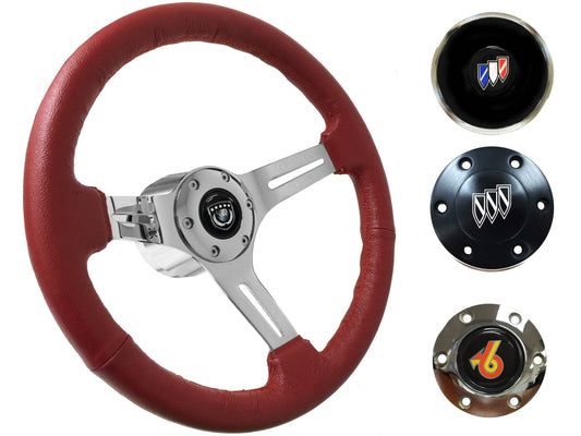 1969-89 Buick Steering Wheel Kit | Red Leather | ST3012RED