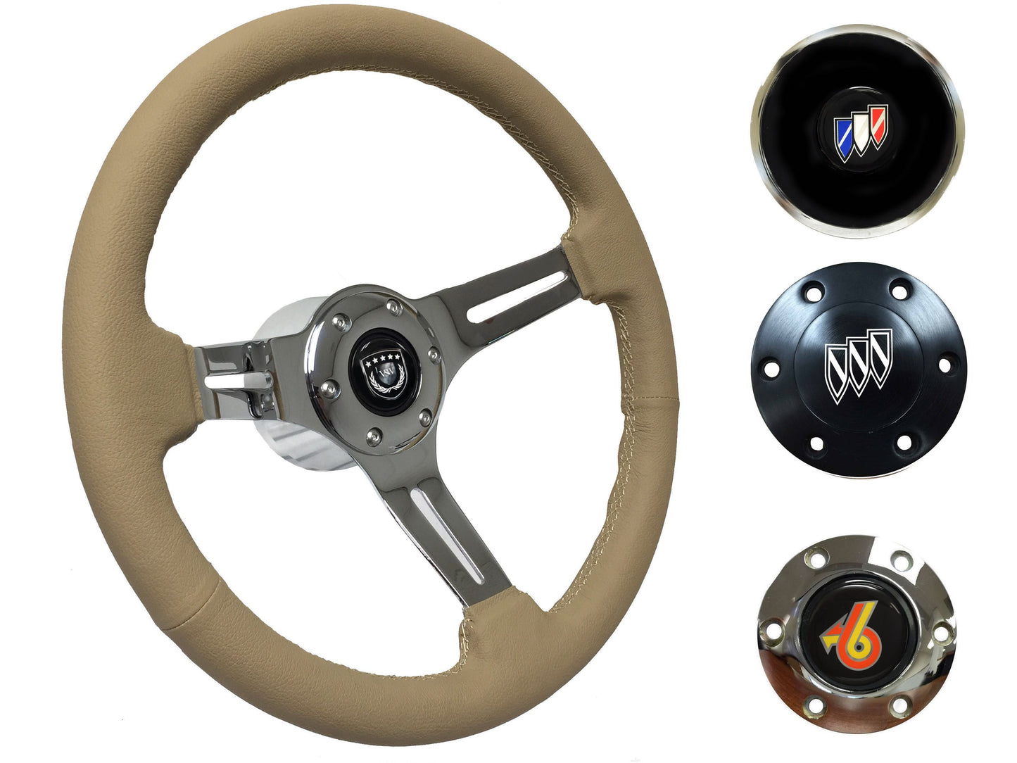 1969-89 Buick Steering Wheel Kit | Tan Leather | ST3012TAN
