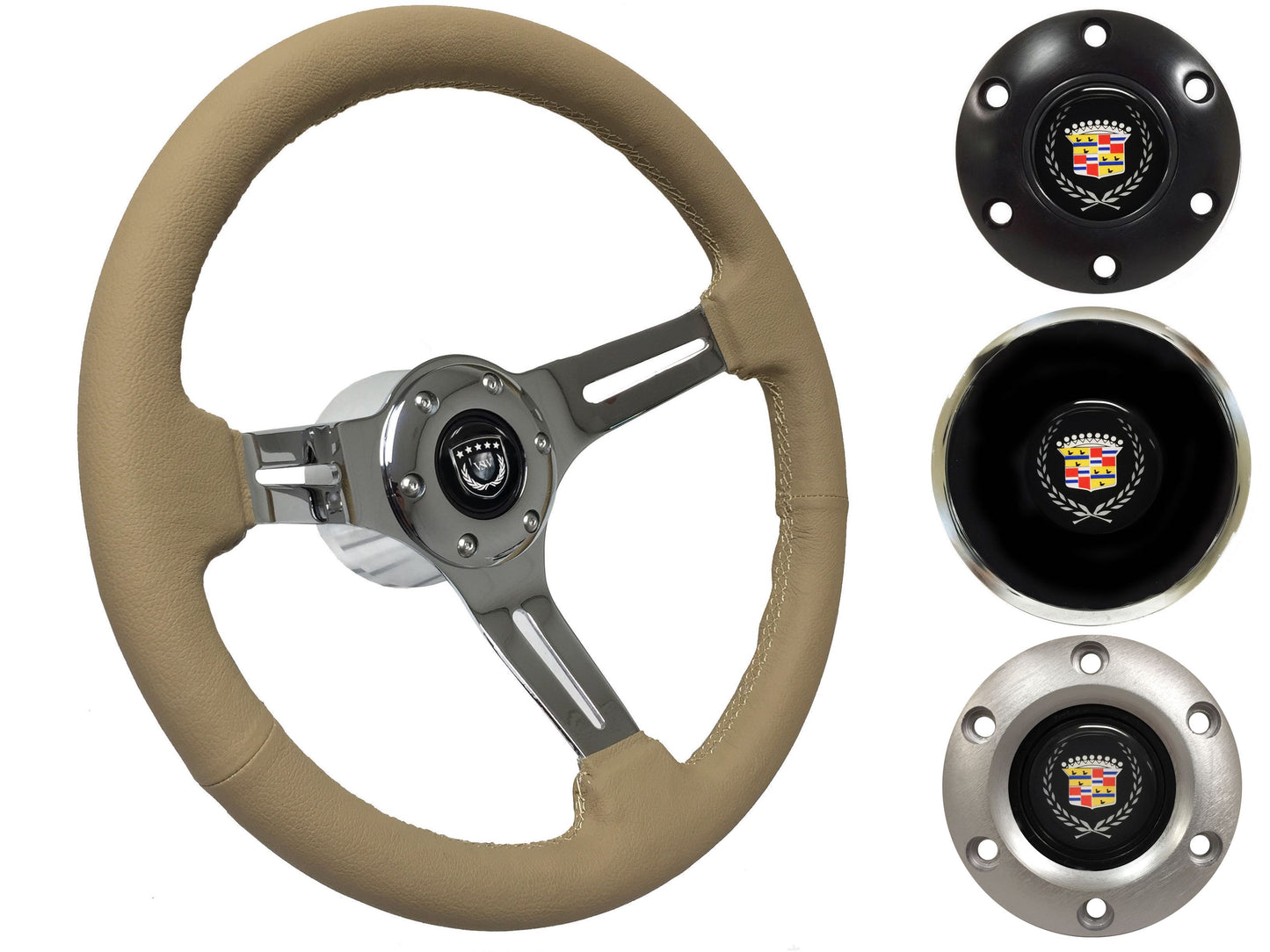 1969-89 Cadillac Steering Wheel Kit | Tan Leather | ST3012TAN