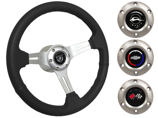 1969-85 Impala Steering Wheel Kit | Black Leather | ST3014BLK