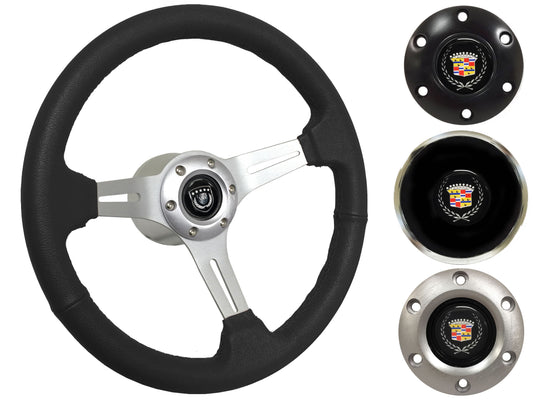 1969-89 Cadillac Steering Wheel Kit | Black Leather | ST3014BLK