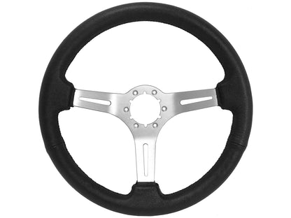 1964.5 Ford Mustang Steering Wheel Kit | Black Leather