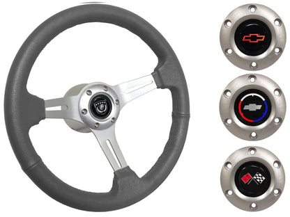 1970-88 Monte Carlo Steering Wheel Kit | Grey Leather | ST3014GRY