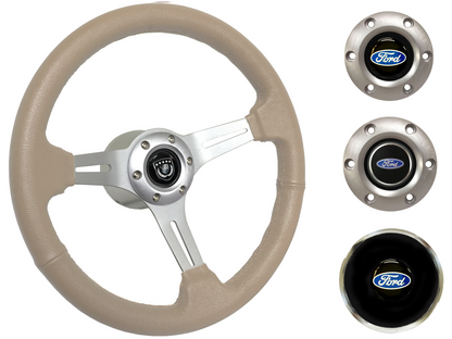 1965-69 Ford Ranchero Steering Wheel Kit | Tan Leather | ST3014TAN