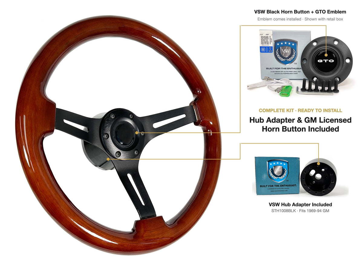ST3027 kit - Black button, GTO emblem