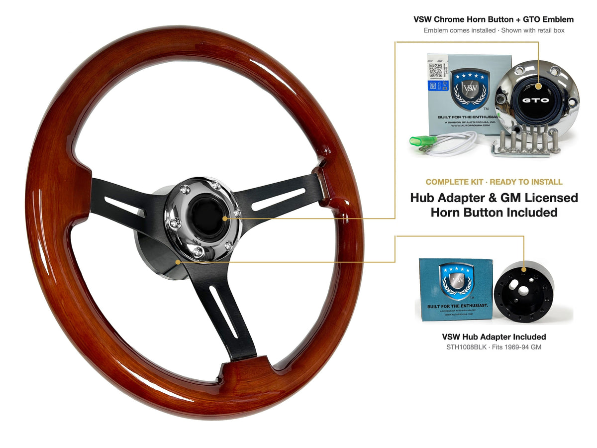 ST3027 kit - Chrome button, GTO emblem