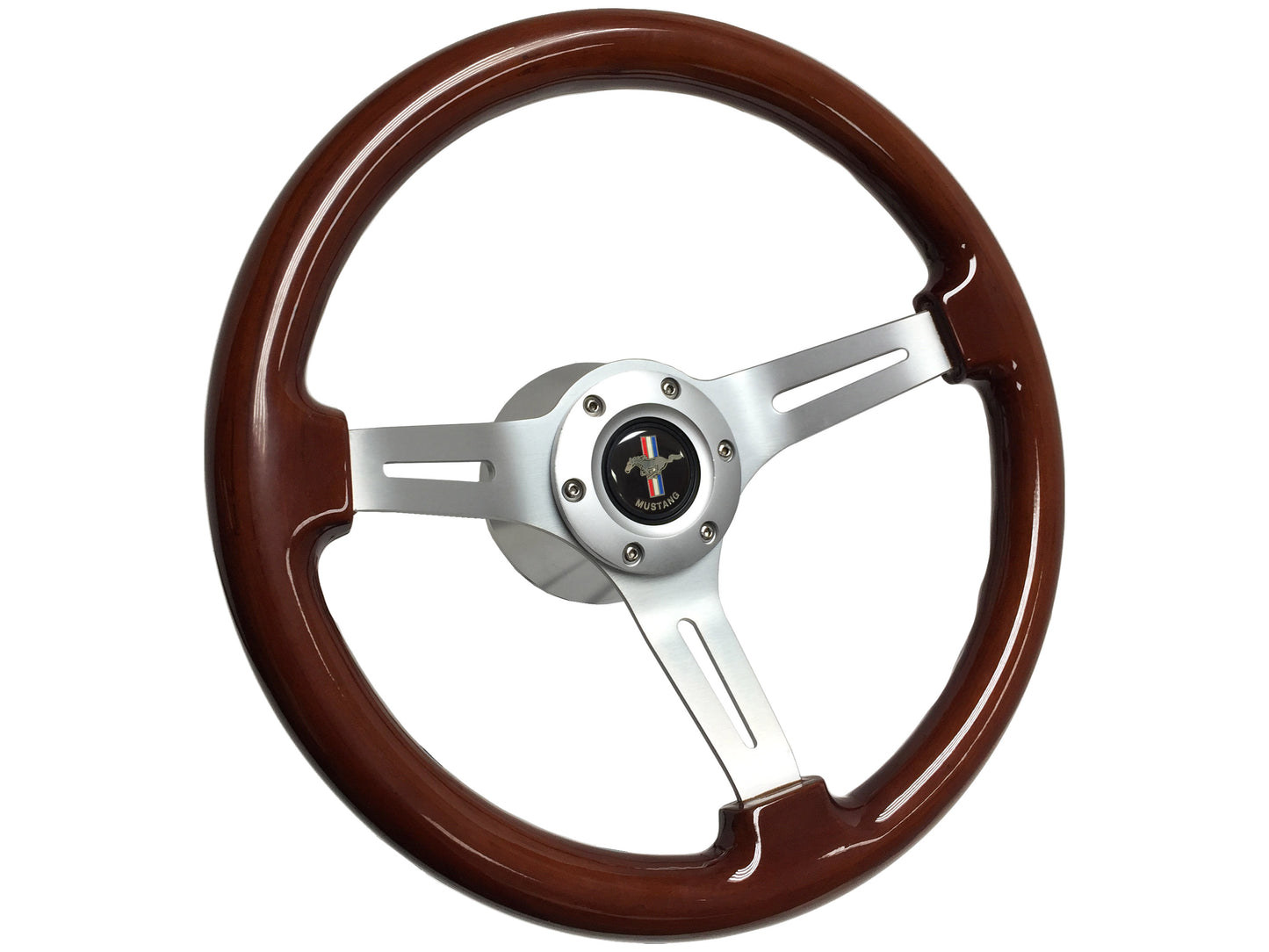 1964.5 Ford Mustang Steering Wheel Kit | Mahogany Wood