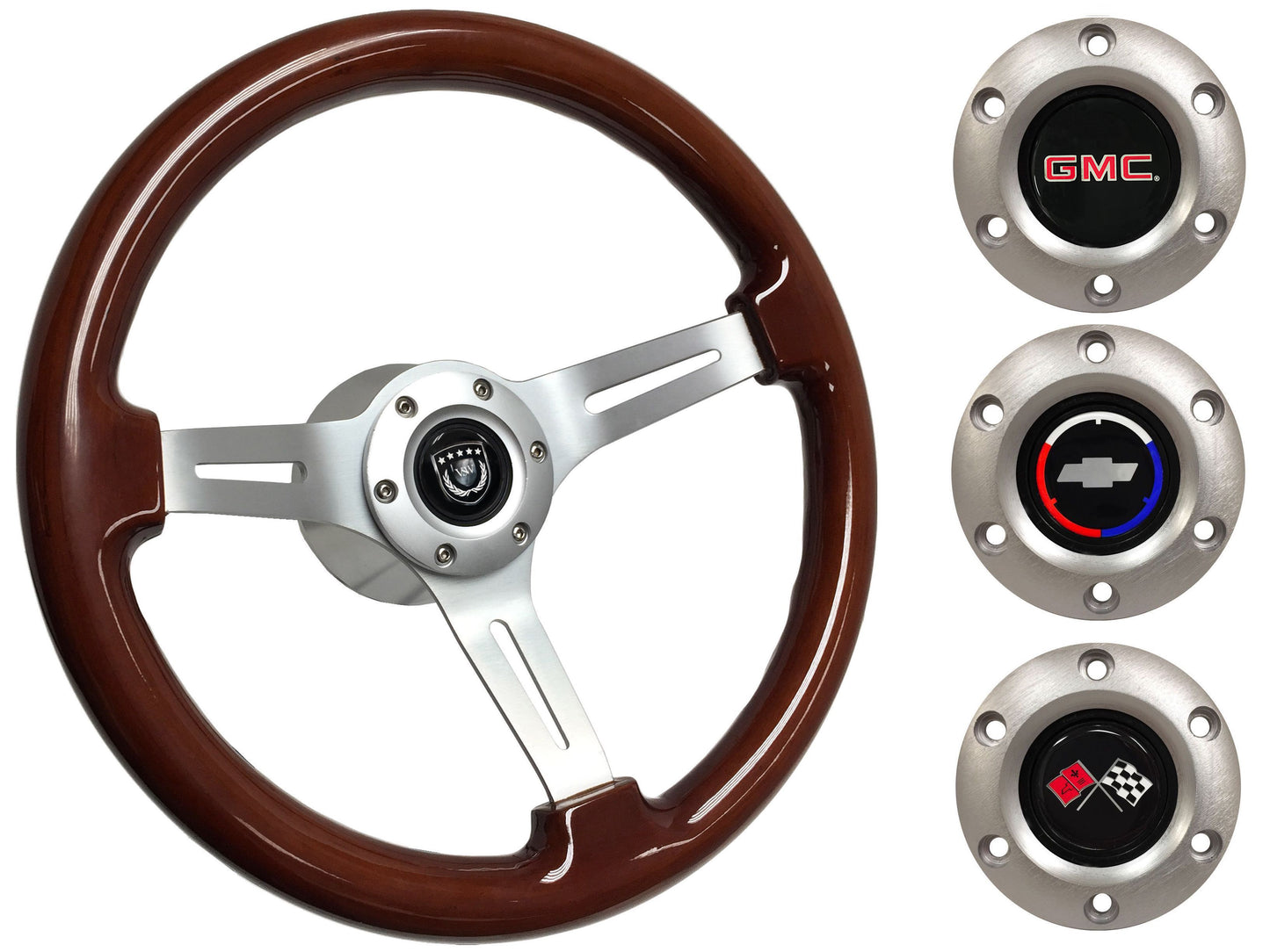 1960-73 Chevy Truck, GMC Steering Wheel Kit | Mahogany Wood | ST3027S