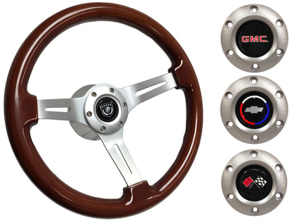 1974-94 Chevy Truck, GMC Steering Wheel Kit | Mahogany Wood | ST3027S