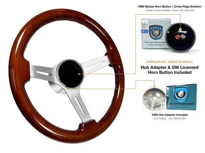 ST3027S kit - Deluxe button, Cross Flags emblem