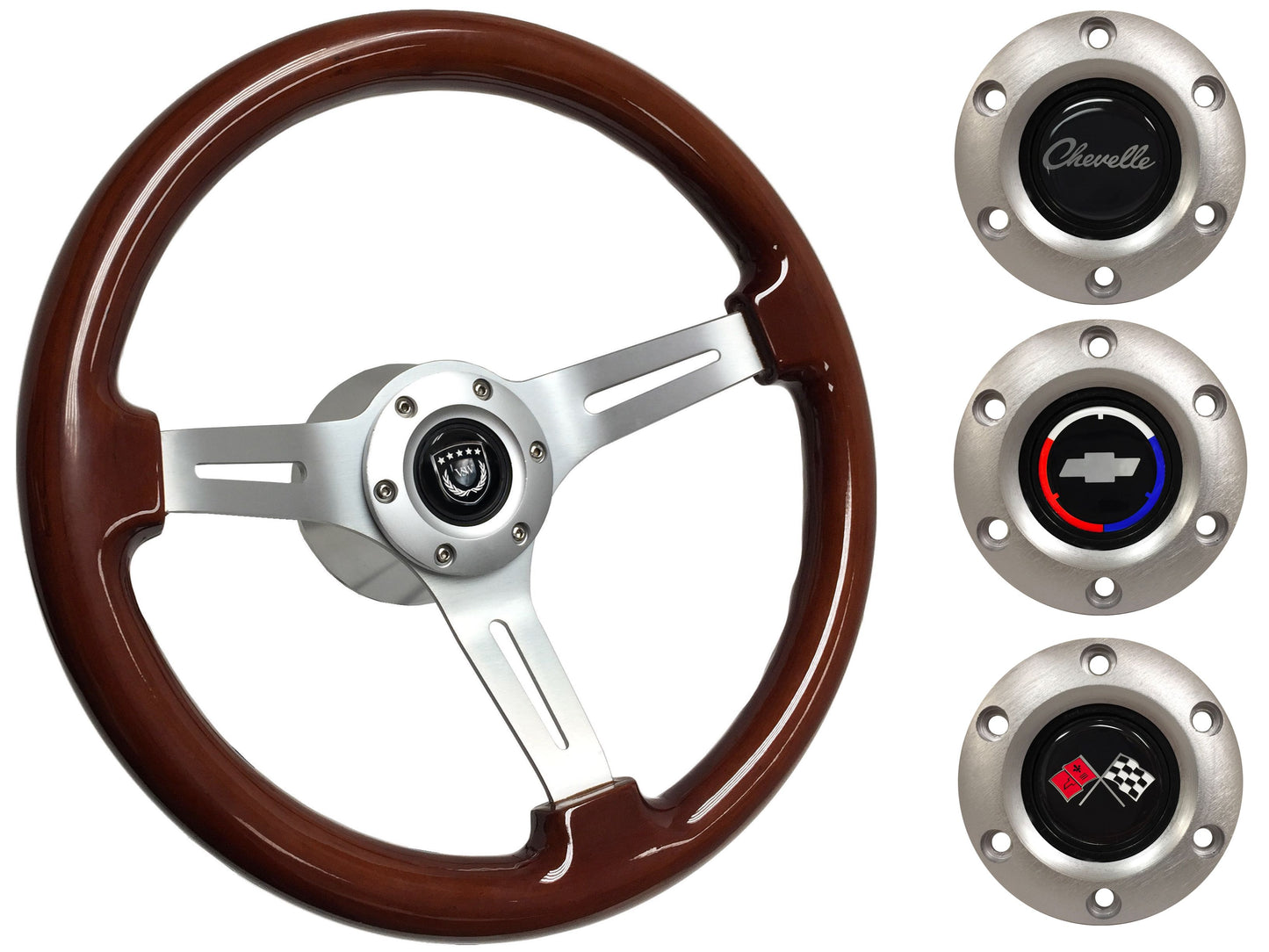 1967-68 Chevelle Steering Wheel Kit | Mahogany Wood | ST3027S