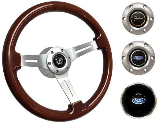 1970 Ford Falcon Steering Wheel Kit | Mahogany Wood | ST3027S