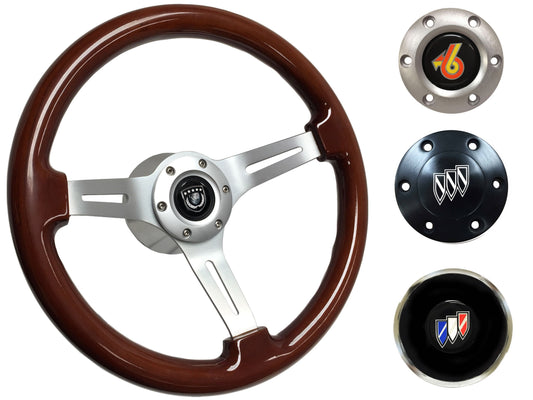 1969-89 Buick Telescopic Steering Wheel Kit | Mahogany Wood | ST3027S