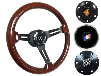 1969-89 Buick Telescopic Steering Wheel Kit | Walnut Wood | ST3027